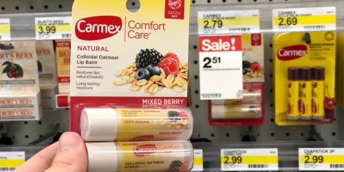 Target: Carmex Comfort Care Twin Pack Only $1.56 After Cash Back (Just 78¢ Per Lip Balm)