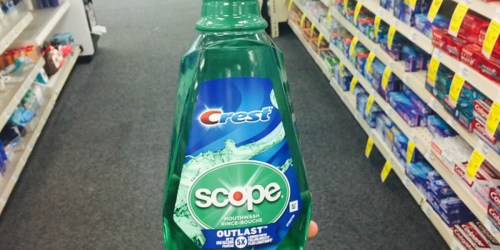 Crest Scope Mouthwash BIG Bottle Just 79¢ at CVS After Rewards (Starting 1/7)