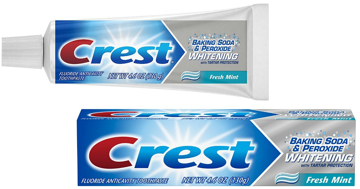 Amazon: Crest Baking Soda & Peroxide 4.6oz Toothpaste Just 99¢ (Ships w ...