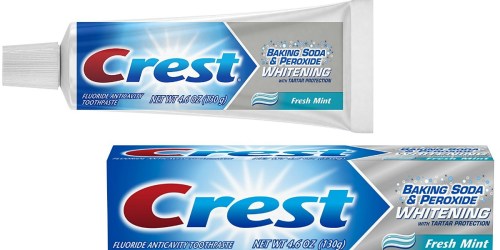 Amazon: Crest Baking Soda & Peroxide 4.6oz Toothpaste Just 99¢ (Ships w/ $25 Order)