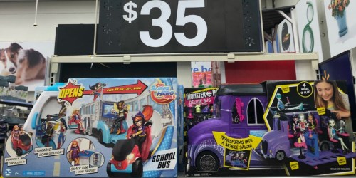 Walmart: DC Super Hero Girls & Monster High Bus Playsets Just $35 (Regularly $75)