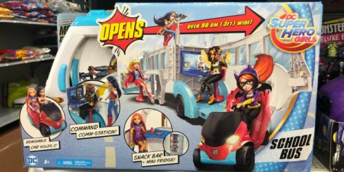 DC Super Hero Girls School Bus Possibly ONLY $15 at Walmart (Regularly $75)