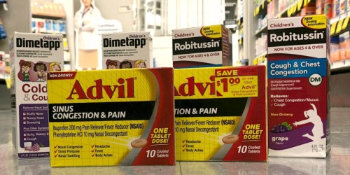 Rite Aid: Dimetapp, Advil Sinus & Robitussin ONLY $1.44 Each (After BonusCash)