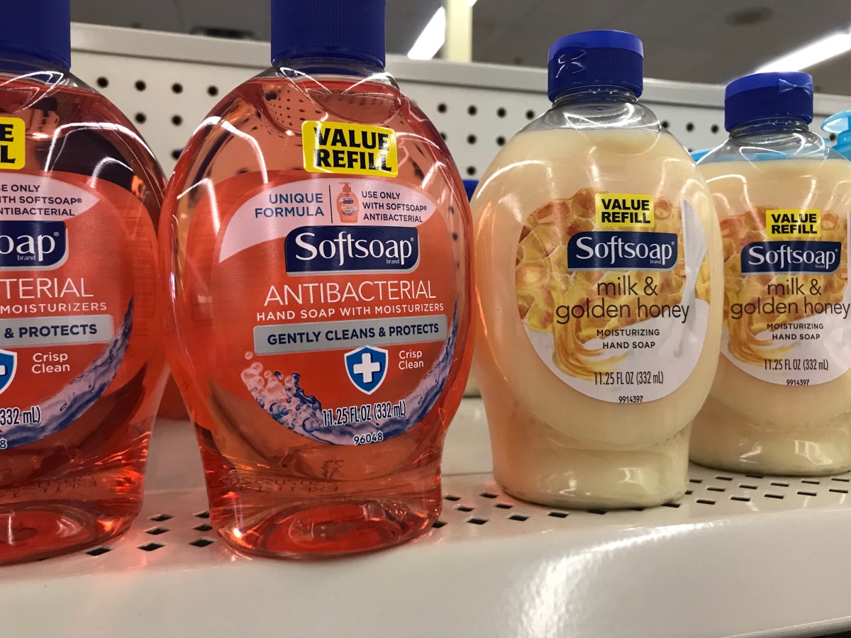 Softsoaps on store shelf