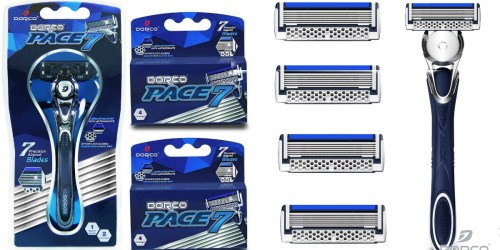 Dorco Pace 7 Razor Combo Set ONLY $14 Shipped – Includes Razor AND 10 Cartridges