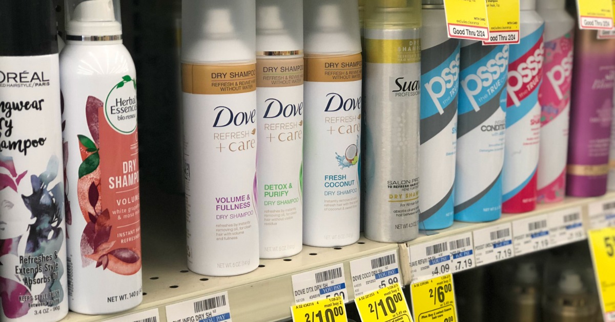 high value  1 50  1 dove dry shampoo coupon   just  2 50 each at cvs  after rewards