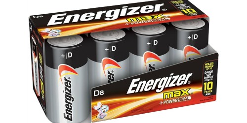 Amazon: EIGHT Energizer Max D Batteries Just $6.50 Shipped (Only 81¢ Each)