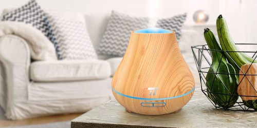 Amazon: Wood Grain Essential Oil Diffuser Only $21.99 Shipped (Fantastic Reviews)