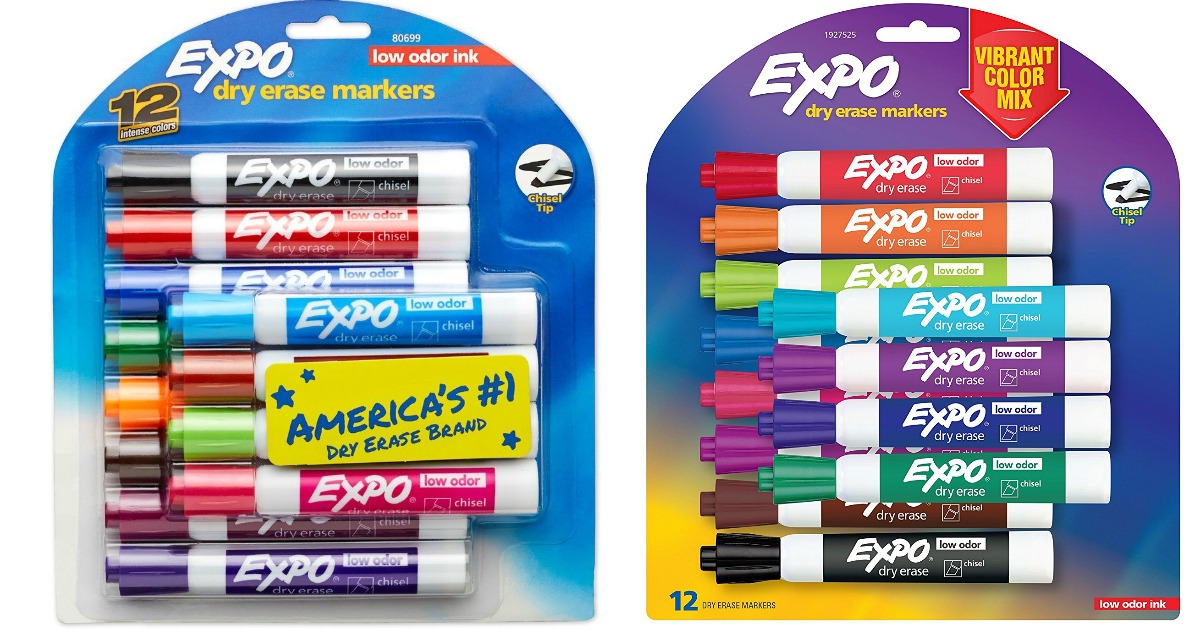 Amazon EXPO Dry Erase Markers 12Count Pack Only 6.28 + More
