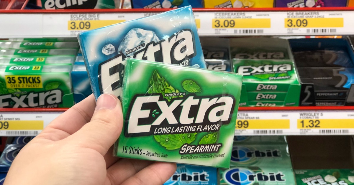TWO Extra Gum Single Packs Only 49¢ at Target (Just 25¢ Each)