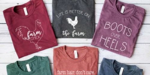 Farm Life Graphic Tees Only $13.99