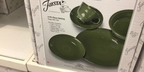 Fiesta Dinnerware 5-Piece Settings $15.50 Each Shipped When You Buy 4 (Regularly $56 Each)