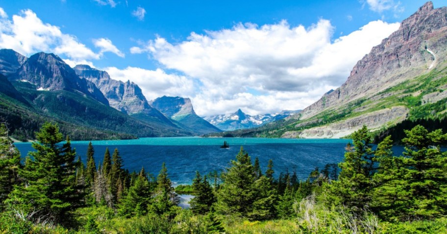 Glacier national park view