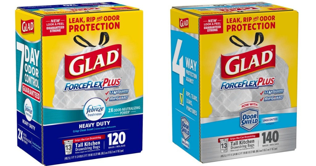 Sam's Club: Glad ForceFlexPlus Trash Bags Large 120-Count Box ONLY $12.54 â?¢ Hip2Save trash cans at sam's club