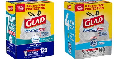 Sam’s Club: Glad ForceFlexPlus Trash Bags Large 120-Count Box ONLY $12.54