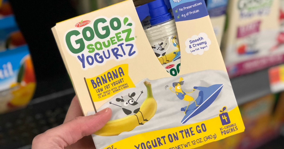 GoGo squeeZ Yogurtz 4Packs Only 1.50 After Cash Back at Target