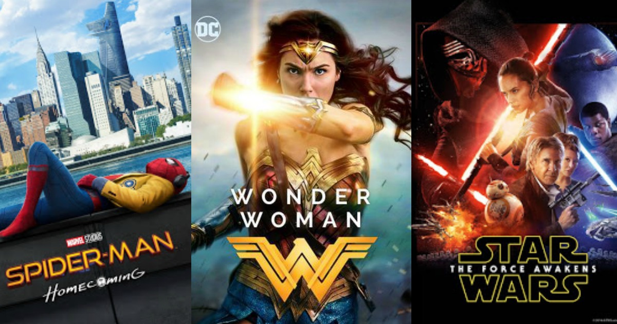 99 Movie Rentals On Google Play Star Wars Spider Man Wonder