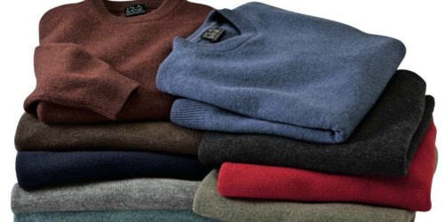Jos. A. Bank Men’s Cashmere Blend Sweater Only $15.99 Shipped (Regularly $100) + More