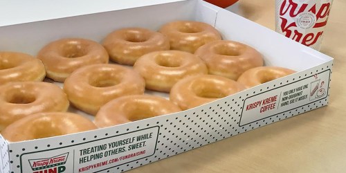 One Dozen Glazed Krispy Kreme Doughnuts Only $4.99 for Rewards Members