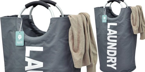 Amazon: Collapsible Heavy Duty Laundry Bag w/ Handles Only $12.70