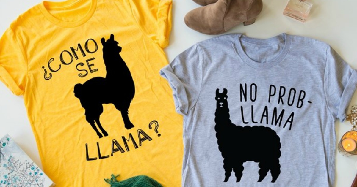 Adorable Llama Tees Just $13.99