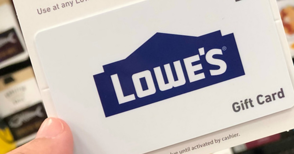 Lowes Gift Card Only Shipped More Discounted Gift Cards