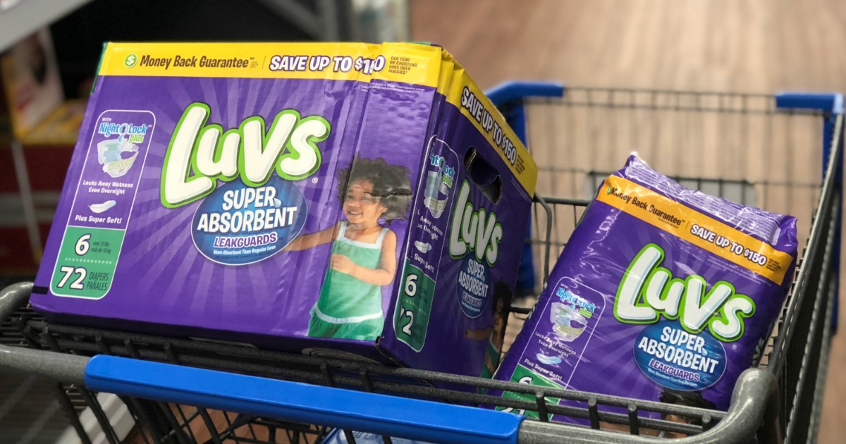 Hip2Save's guide to save money on disposable diapers — Luvs at Walmart
