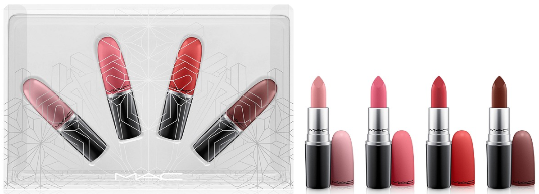 mac lipstick set of 4