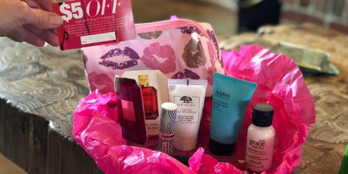 Macy’s Beauty Box Only $15 Shipped – Includes 5 Deluxe Samples, Cosmetic Bag & $5 Off Coupon