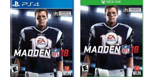 Target.com: Madden NFL 18 PlayStation 4 or Xbox One Game Only $29 (Regularly $60)