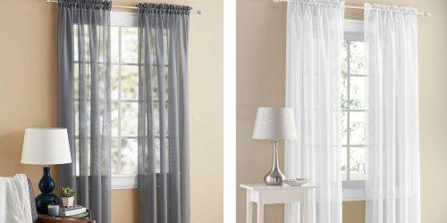 Walmart.com: Mainstays Curtain Panels Set ONLY $5 (Awesome Reviews)