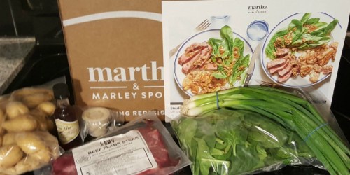$48 Worth of Fresh Meals Only $18 Delivered from Martha & Marley Spoon