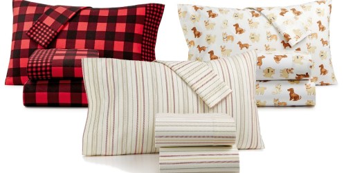 Macy’s: Martha Stewart 100% Cotton Flannel Sheet Sets As Low As $24 (Regularly $60)