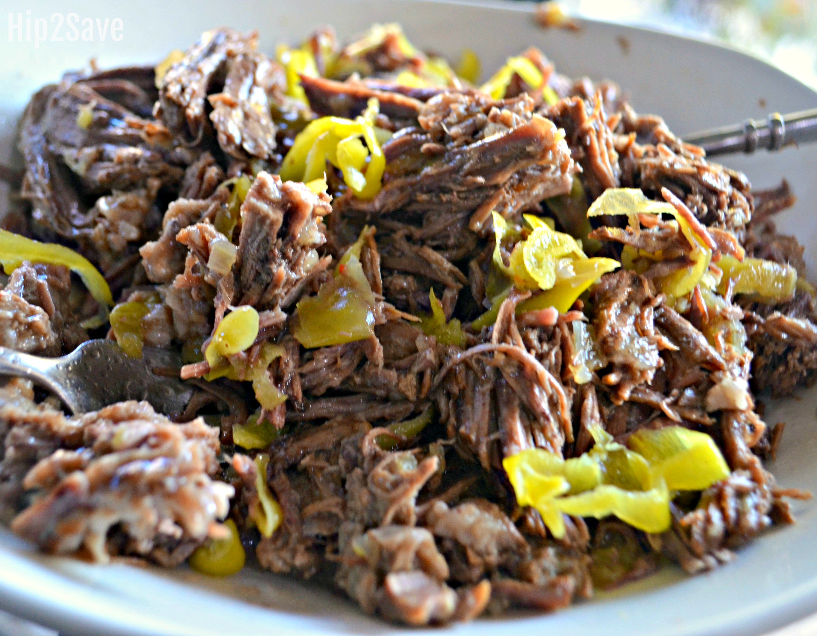 instant pot tips, hacks, and recipes – shredded meat on a plate