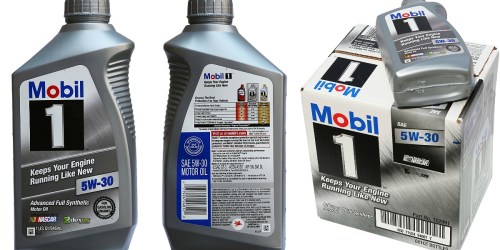 Amazon Prime: SIX Mobil 1 Motor Oil Quart Bottles Only $26.99 Shipped (Just $4.50 Each)