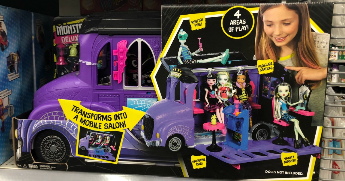 Monster high 2025 bus walmart