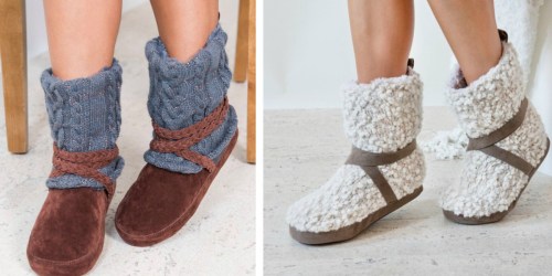 Muk Luks Women’s Bootie Slippers ONLY $10 Shipped + More