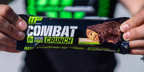 Amazon: MusclePharm Combat Crunch Gluten-Free Protein Bars 12-Pack Only $13.30 Shipped