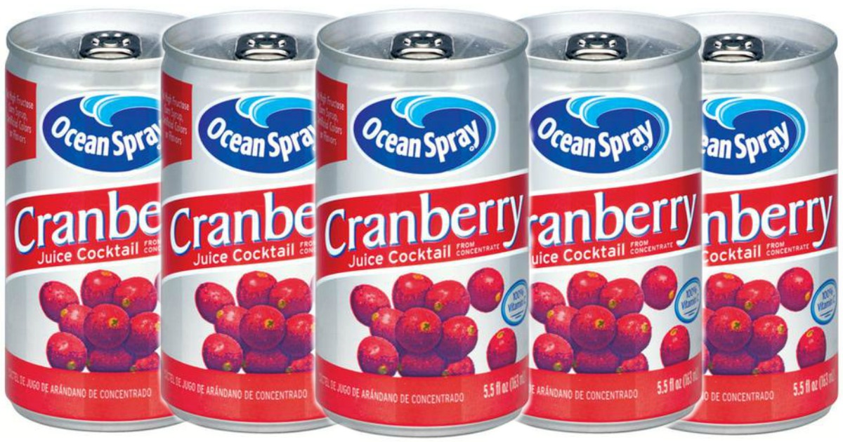 Amazon Ocean Spray Cranberry Juice Cocktail 48Pack Only 14.31