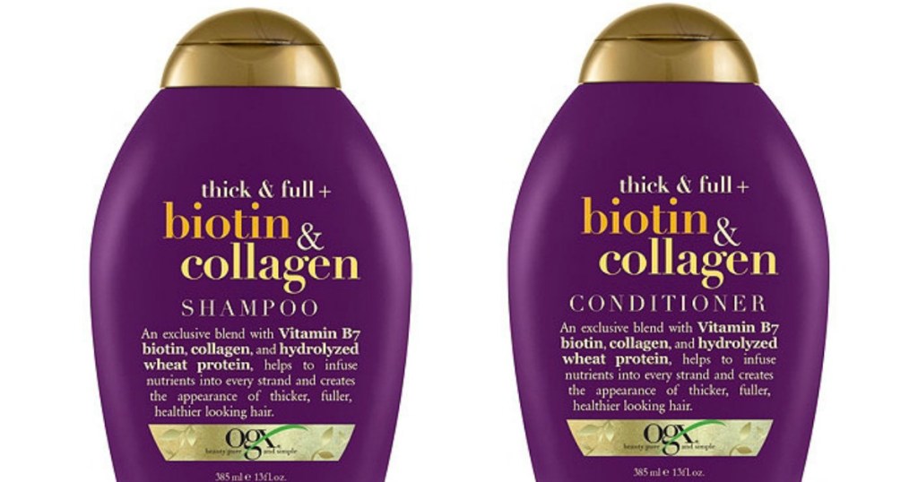 OGX Thick & Full + Biotin & Collagen Shampoo & Conditioner