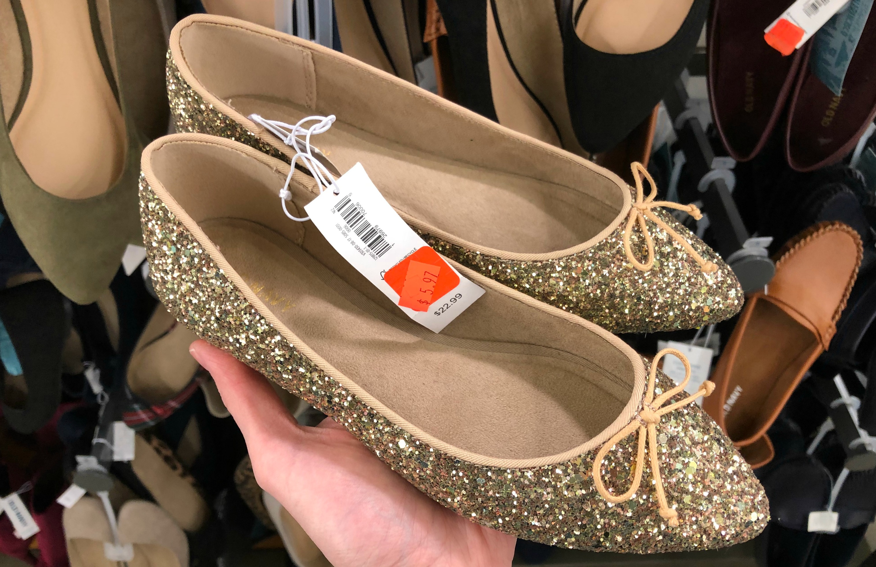 Old navy 2024 gold flats