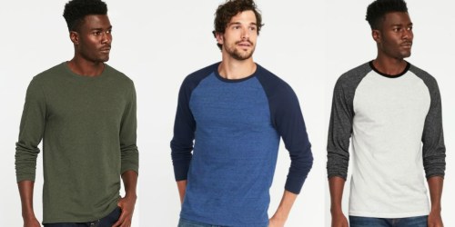 Old Navy Men’s Long Sleeve Tees Only $4.80 (Regularly $18)
