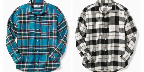 Old Navy Girls Plaid Flannel Shirts Just $6.40 (Regularly $25) + More