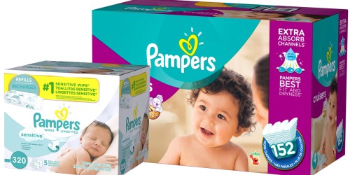 Amazon: Pampers Size 4 Diapers 152-Count Box AND Pampers Wipes Refill Pack Only $33 Shipped