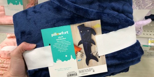 30% Off Bedding & Bath on Target.com = Pillowfort Shark Tail Blanket Just $10.49 + More