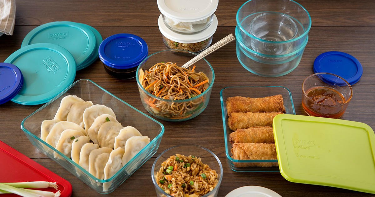 TARGET: PYREX 22 PIECE GLASS STORAGE CONTAINER SET ONLY $19.99