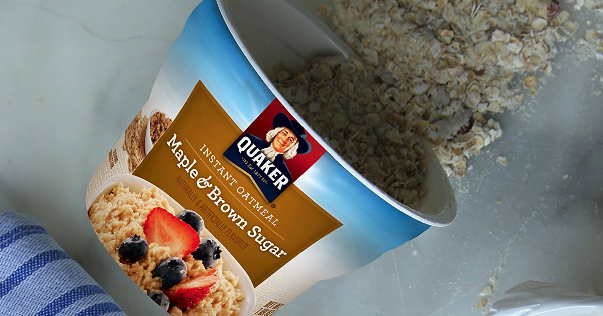 Quaker Oats Instant Oatmeal Cup Maple Brown Sugar