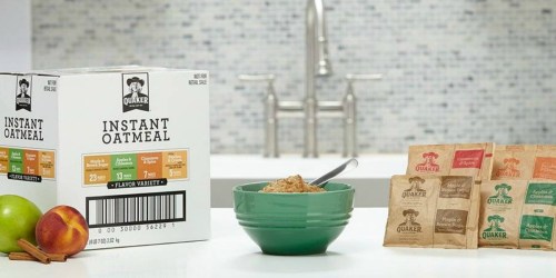Quaker Instant Oatmeal 48-Count Variety Pack Only $7.73 Shipped at Amazon