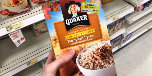 New $1/2 Quaker Oats Coupon = Select Varieties Instant Oatmeal Just 74¢ Each At Target