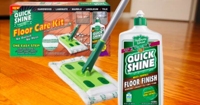 Quick Shine Floor Care Kit ONLY $4.99 Shipped (Regularly $20)